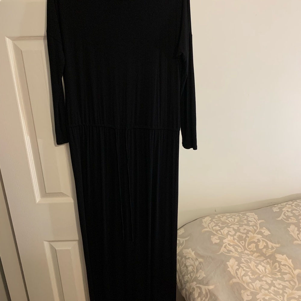 Women’s black cotton maxi dress size small
